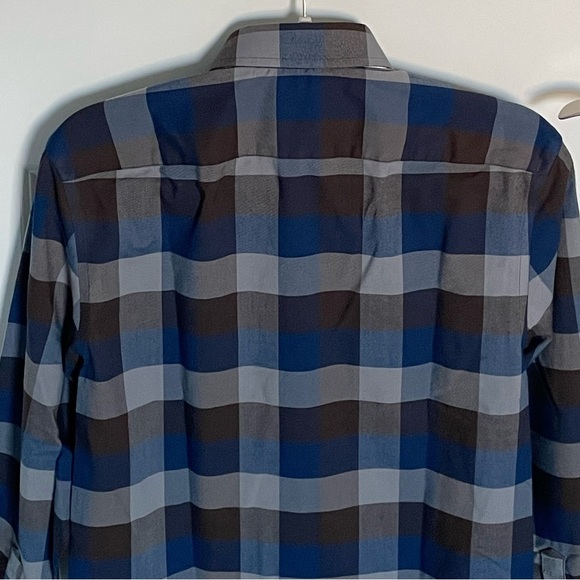 New! Untuckit Piemonte Slim Fit Plaid Shirt nwt 35509 - Picture 7 of 14